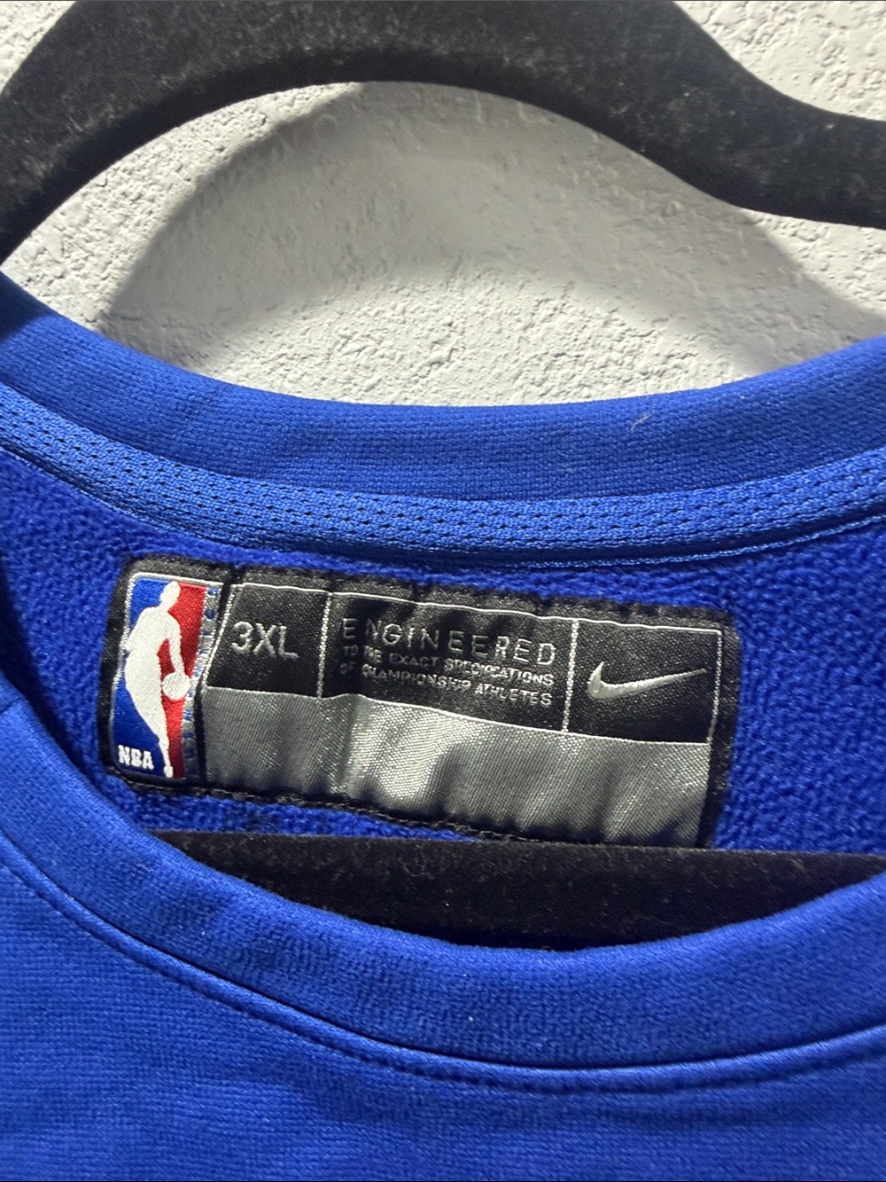 Nike Blue Pullover with Orange NEW YORK Knicks - Picture 4 of 4